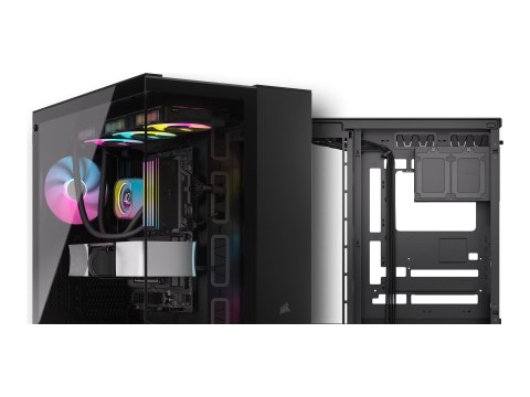 Corsair Dual Chamber PC Case | iCUE LINK 6500X RGB | Black | Mid Tower | Power supply included No | ATX