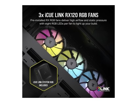 Corsair Dual Chamber PC Case | iCUE LINK 6500X RGB | Black | Mid Tower | Power supply included No | ATX