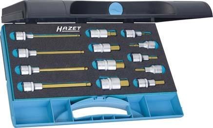 Zestaw nasadek wkrętakowych 1/2", 6-kątnych, 5-19mm, 13-cz. 986/13 HAZET