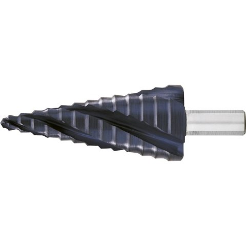 Wiertlo stopn.HSS TiAlN z poczwór.rowkiem spiral.4-12mm EXACT Wiertlo stopn.HSS TiAlN z poczwór.rowkiem spiral.4-12mm EXACT