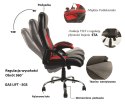 Fotel obrotowy do biurka CARRERA M ALCANTARA BLUE DUST