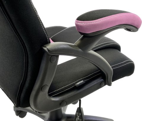 Fotel obrotowy do biurka CARRERA M PINK FABRIC