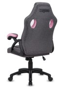 Fotel obrotowy do biurka CARRERA M STONE GREY + PINK FABRIC