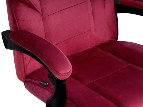 Fotel obrotowy do biurka TITAN BURGUNDY ALCANTARA PRO