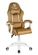 Fotel obrotowy gamingowy ENZO XL BEIGE ALCANTARA ICE