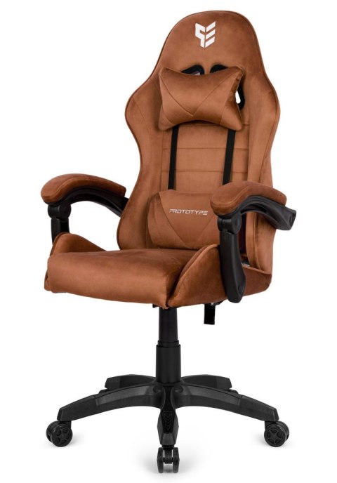 Fotel obrotowy gamingowy ENZO XL BROWN ALCANTARA