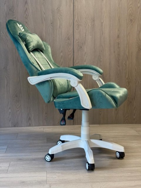 Fotel obrotowy gamingowy ENZO XL MINT ALCANTARA ICE