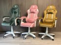 Fotel obrotowy gamingowy ENZO XL MINT ALCANTARA ICE