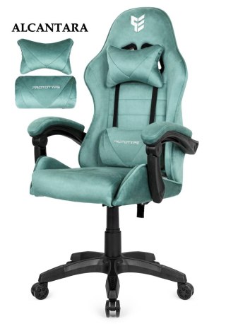 Fotel obrotowy gamingowy ENZO XL MINT ALCANTARA