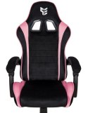 Fotel obrotowy gamingowy ENZO XL PINK ALCANTARA
