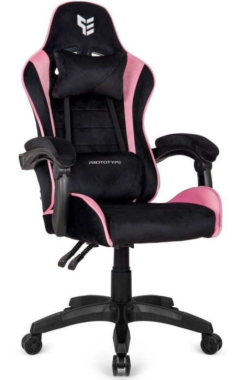 Fotel obrotowy gamingowy ENZO XL PINK ALCANTARA