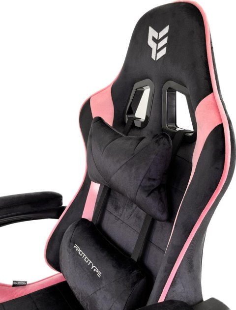Fotel obrotowy gamingowy ENZO XL PINK ALCANTARA
