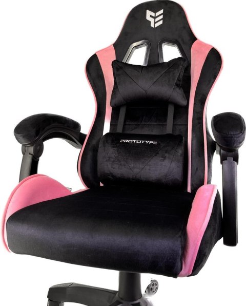 Fotel obrotowy gamingowy ENZO XL PINK ALCANTARA
