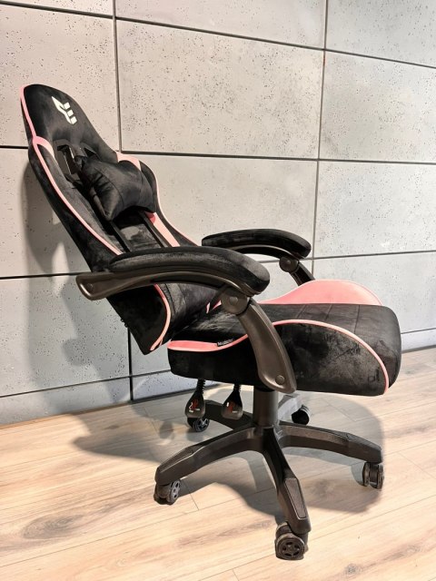 Fotel obrotowy gamingowy ENZO XL PINK ALCANTARA