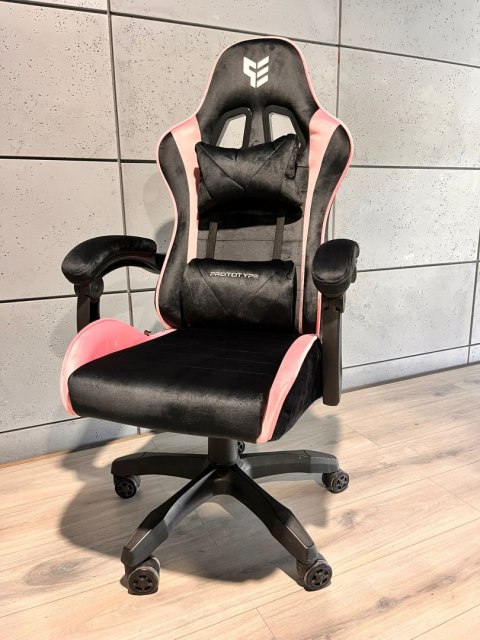 Fotel obrotowy gamingowy ENZO XL PINK ALCANTARA