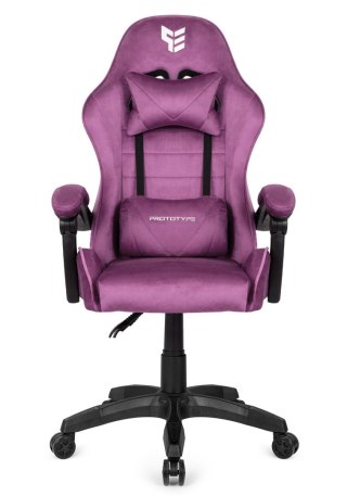 Fotel obrotowy gamingowy ENZO XL PURPLE ALCANTARA