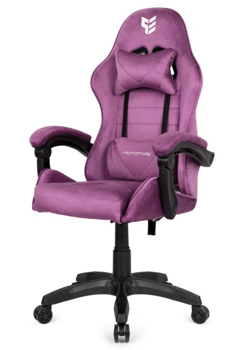 Fotel obrotowy gamingowy ENZO XL PURPLE ALCANTARA