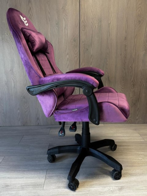 Fotel obrotowy gamingowy ENZO XL PURPLE ALCANTARA