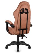Fotel obrotowy gamingowy XL POKER PRO BROWN ALCANTARA