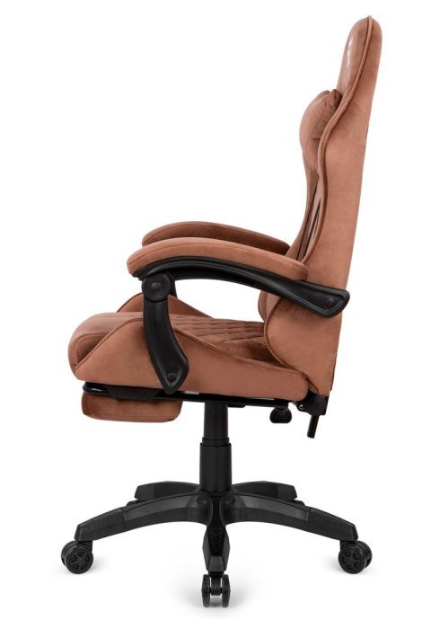 Fotel obrotowy gamingowy XL POKER PRO BROWN ALCANTARA