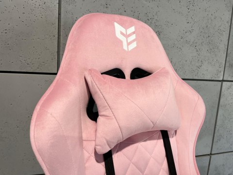 Fotel obrotowy gamingowy XL POKER PRO PINK SWEET ALCANTARA
