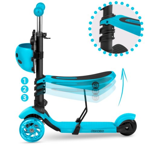 Hulajnoga trójkołowa Ricokids Buggy - turkusowa Hulajnoga trójkołowa Ricokids Buggy - turkusowa