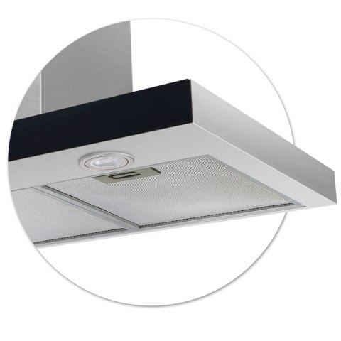 Okap kuchenny 90 cm Inox Berdsen BE-90S Okap kuchenny 90 cm Inox Berdsen BE-90S