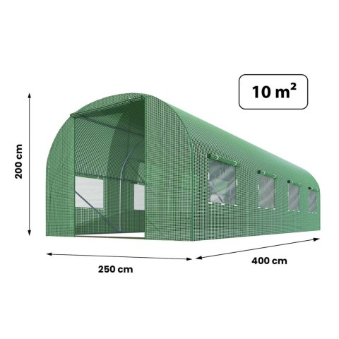 Tunel ogrodowy 2,5x4xH2m (10m2) Plonos Tunel ogrodowy 2,5x4xH2m (10m2) Plonos
