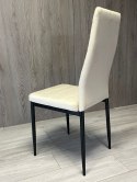 Krzesła tapicerowane zestaw sztuk 4 VALVA LINE VELVET BEIGE
