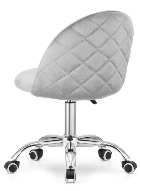 Krzesło obrotowe GLORIA OFFICE LIGHT GREY VELVET