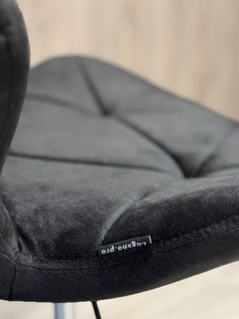 Krzesło obrotowe VASTO OFFICE VELVET BLACK GOLD