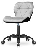 Krzesło obrotowe VASTO OFFICE VELVET BLACK + GREY SMOKE