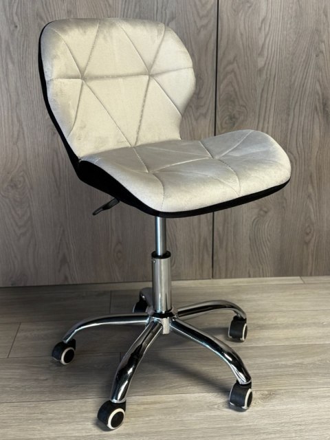 Krzesło obrotowe VASTO OFFICE VELVET BLACK + GREY