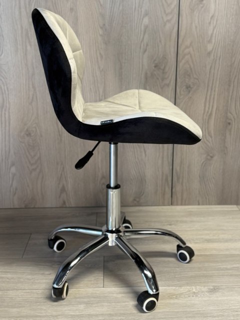 Krzesło obrotowe VASTO OFFICE VELVET BLACK + GREY