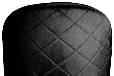 Krzesło tapicerowane GLORIA BLACK VELVET