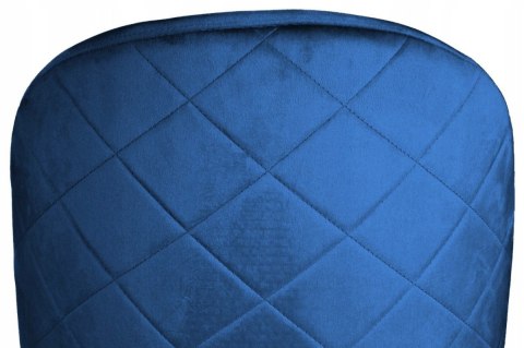 Krzesło tapicerowane GLORIA BLUE VELVET SILVER