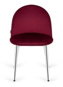 Krzesło tapicerowane GLORIA WINE VELVET SILVER