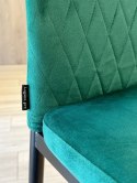 Krzesło tapicerowane zestaw 4x VALVA CARO VELVET GREEN