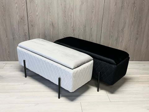 PUFA kufer Lugano LUZZI DIAMOND GREY VELVET 95 II GATUNEK