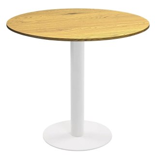 Stół okrągły VICTORY DARK WOOD 70 cm MILK