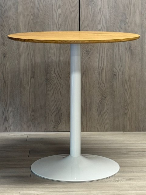 Stół okrągły VICTORY DARK WOOD 70 cm MILK