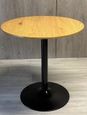 Stół okrągły VICTORY DARK WOOD 70 cm SMOKE