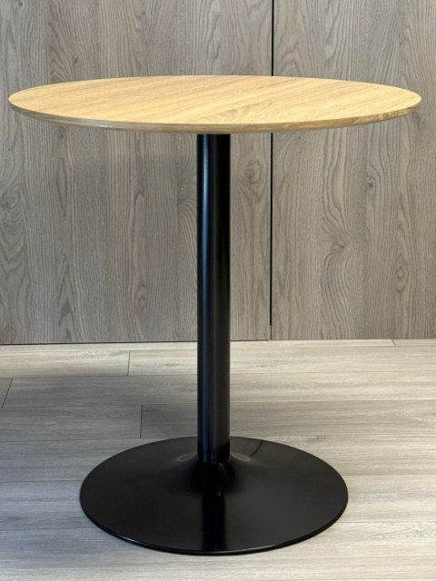 Stół okrągły VICTORY LIGHT WOOD 70 cm SMOKE
