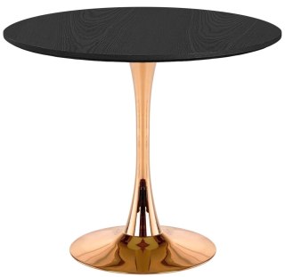 Stół okrągły VICTORY SLIM BLACK WOOD 70 cm COPPER