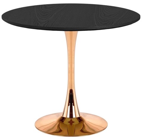 Stół okrągły VICTORY SLIM BLACK WOOD 70 cm COPPER
