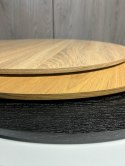 Stół okrągły VICTORY SLIM BLACK WOOD 70 cm COPPER