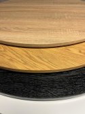 Stół okrągły VICTORY SLIM DARK WOOD 70 cm COPPER