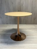 Stół okrągły VICTORY SLIM LIGHT WOOD 70 cm COPPER