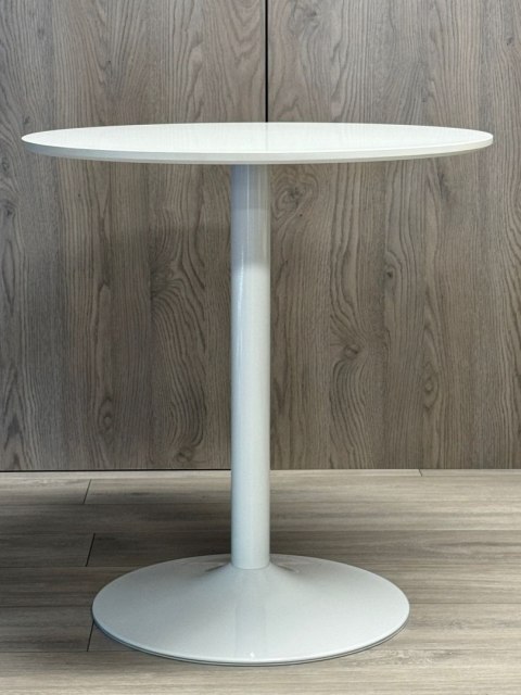 Stół okrągły VICTORY WHITE 70 cm MILK