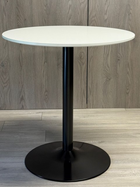 Stół okrągły VICTORY WHITE 70 cm SMOKE